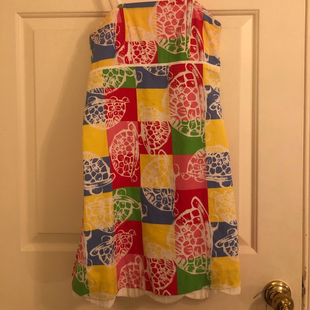 Lily pullitzer girls turtle print dress
